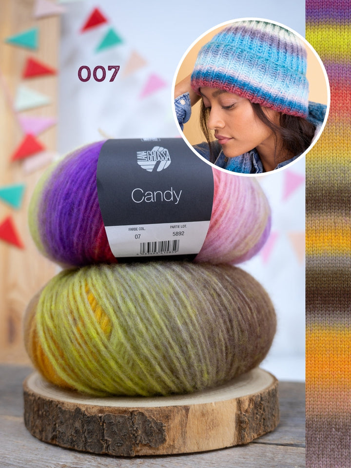 Strickpaket Candy Mütze