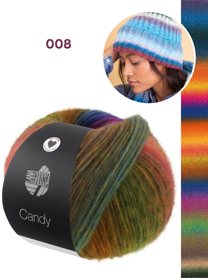 Strickpaket Candy Mütze