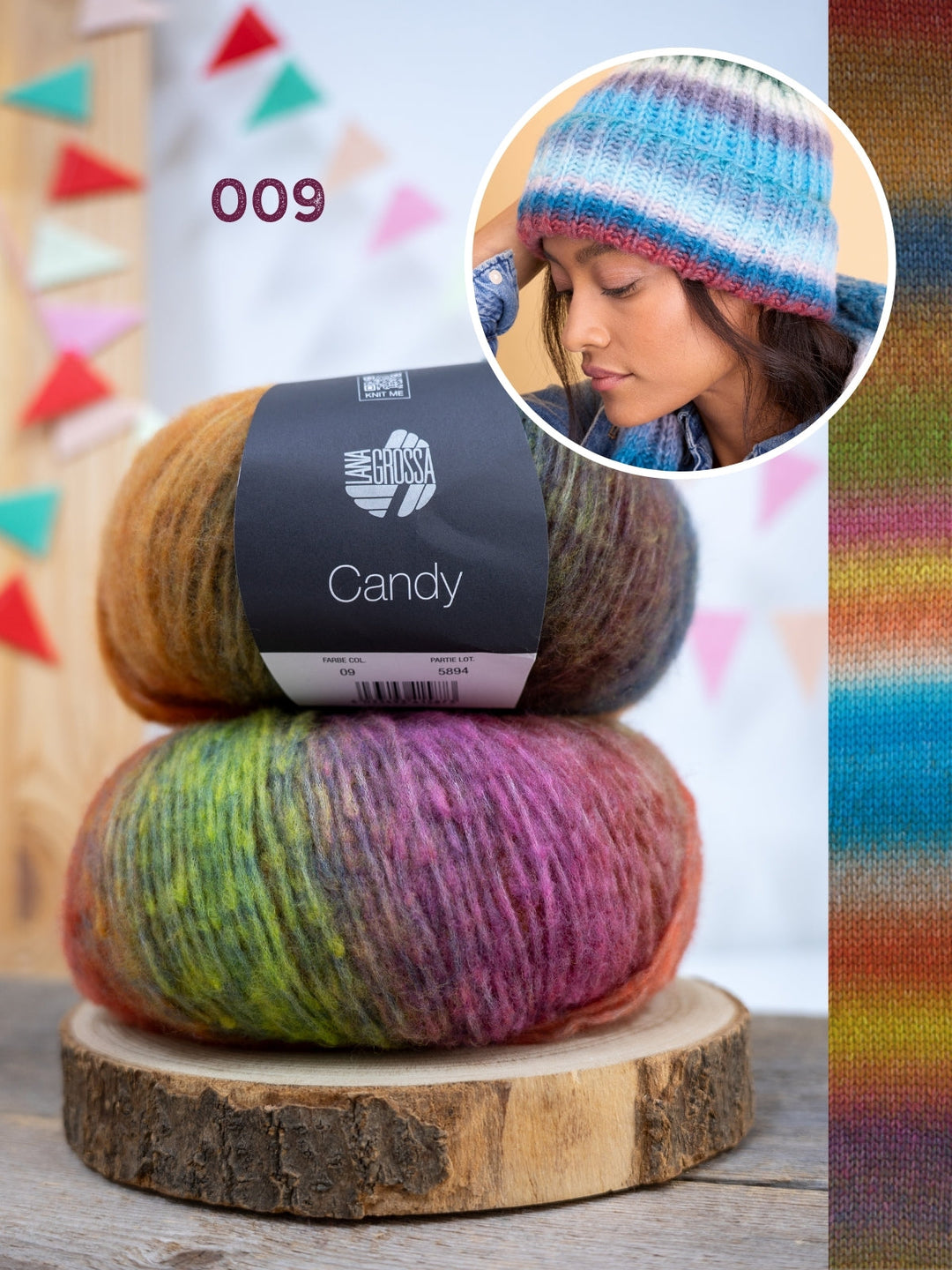 Strickpaket Candy Mütze