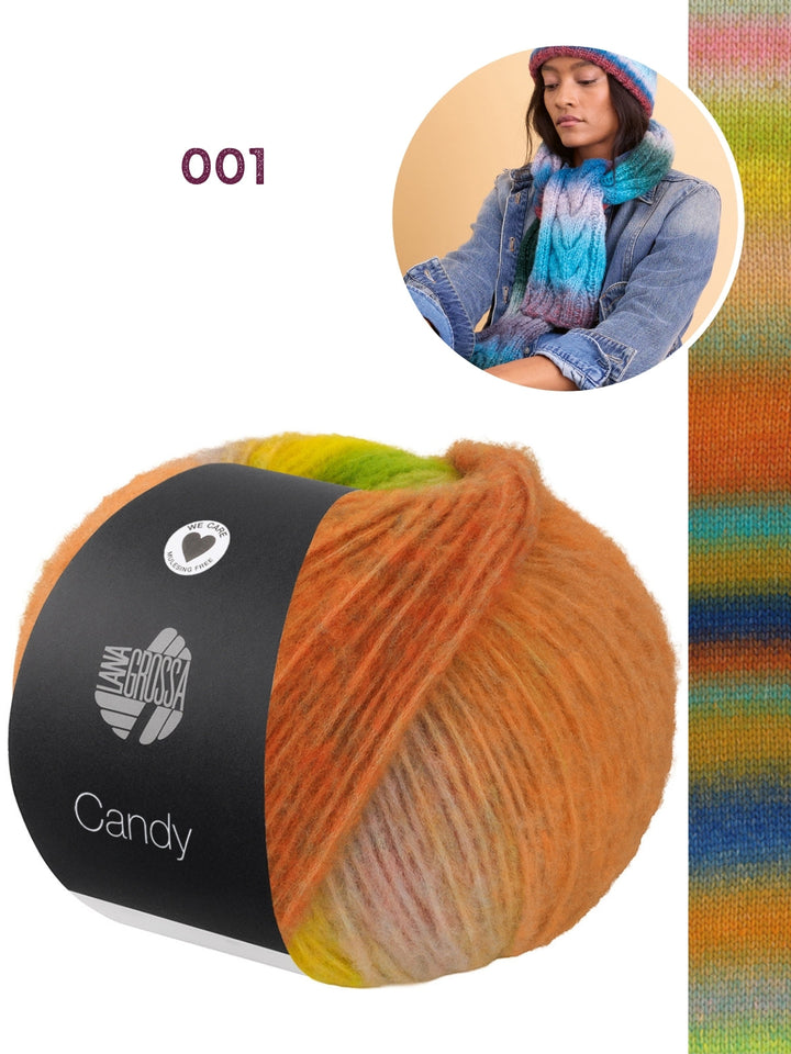 Strickpaket Candy Zopfschal