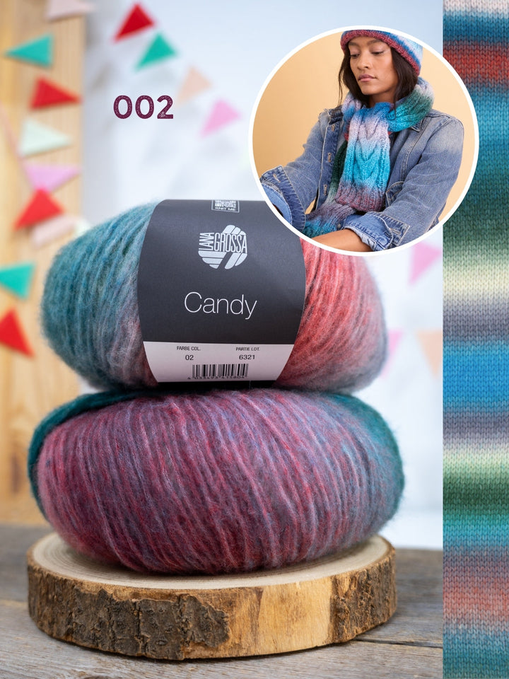 Strickpaket Candy Zopfschal