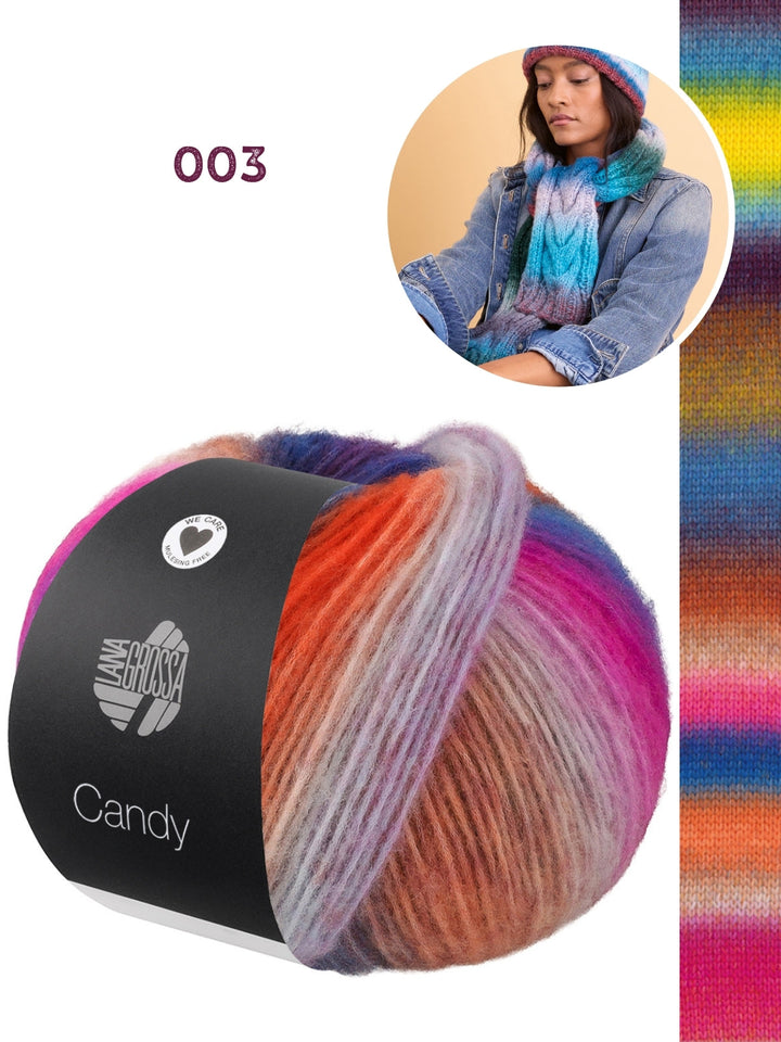 Strickpaket Candy Zopfschal