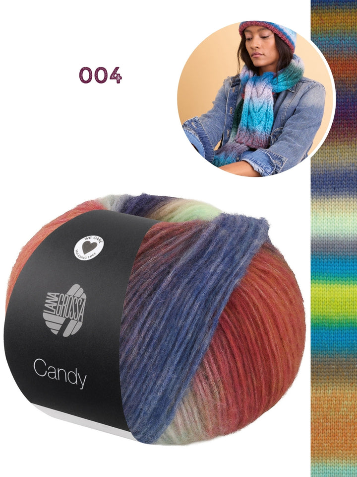 Strickpaket Candy Zopfschal