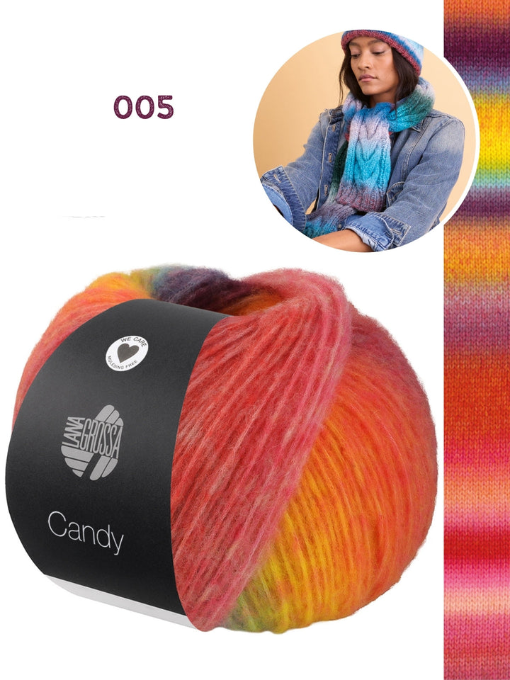 Strickpaket Candy Zopfschal