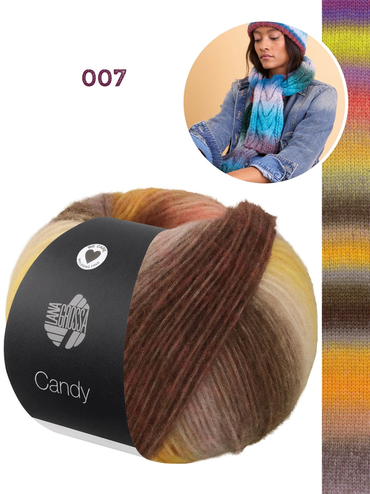 Strickpaket Candy Zopfschal
