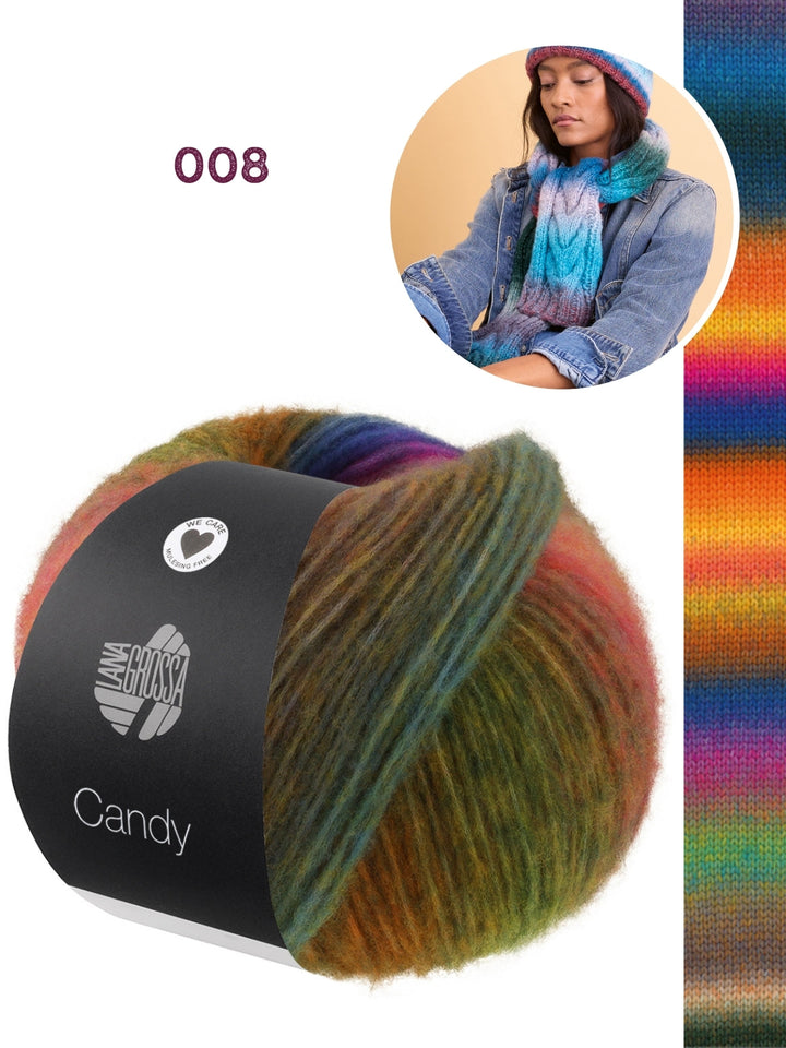 Strickpaket Candy Zopfschal