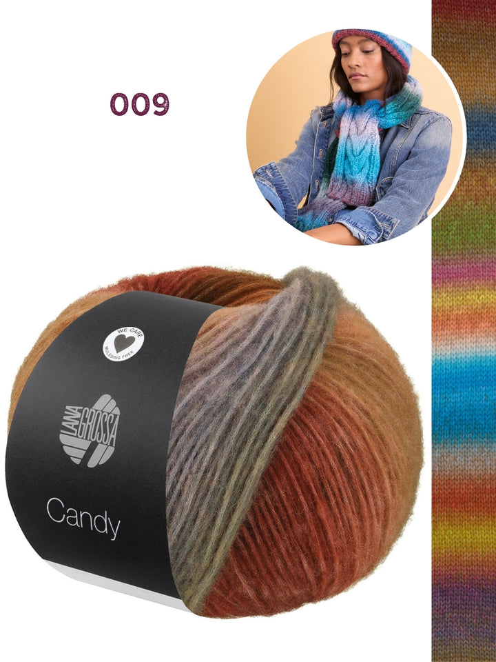 Strickpaket Candy Zopfschal