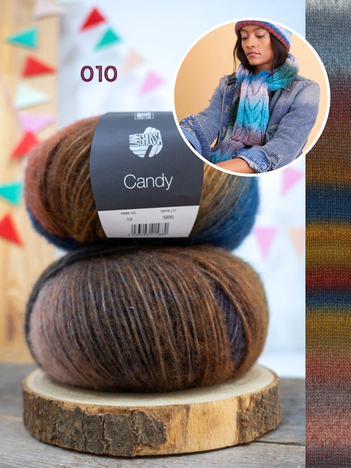 Strickpaket Candy Zopfschal