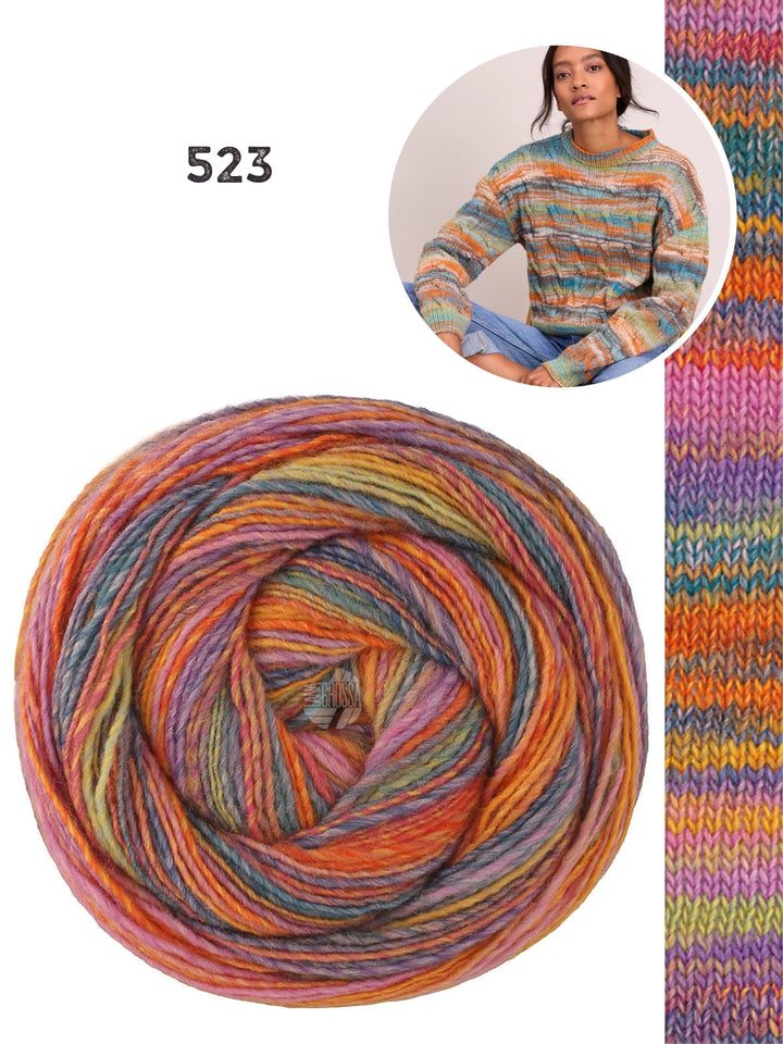 Strickpaket Gomitolo Disegno Zopfpullover