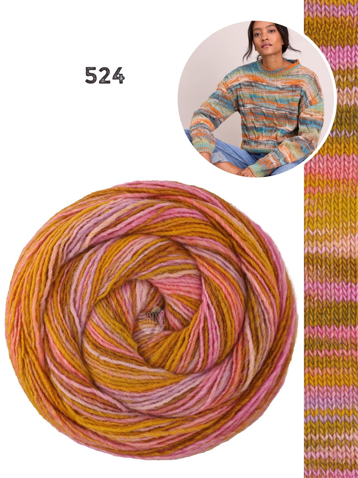 Strickpaket Gomitolo Disegno Zopfpullover