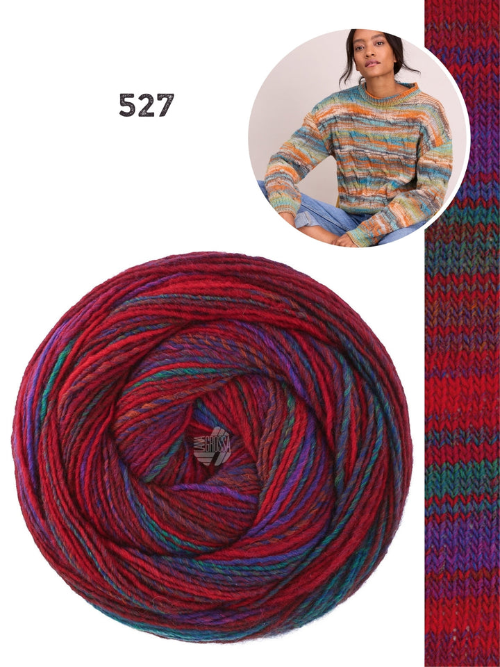Strickpaket Gomitolo Disegno Zopfpullover