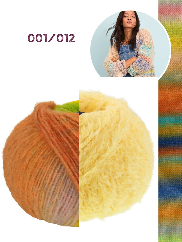 Strickpaket Candy Pelliccia Cardigan