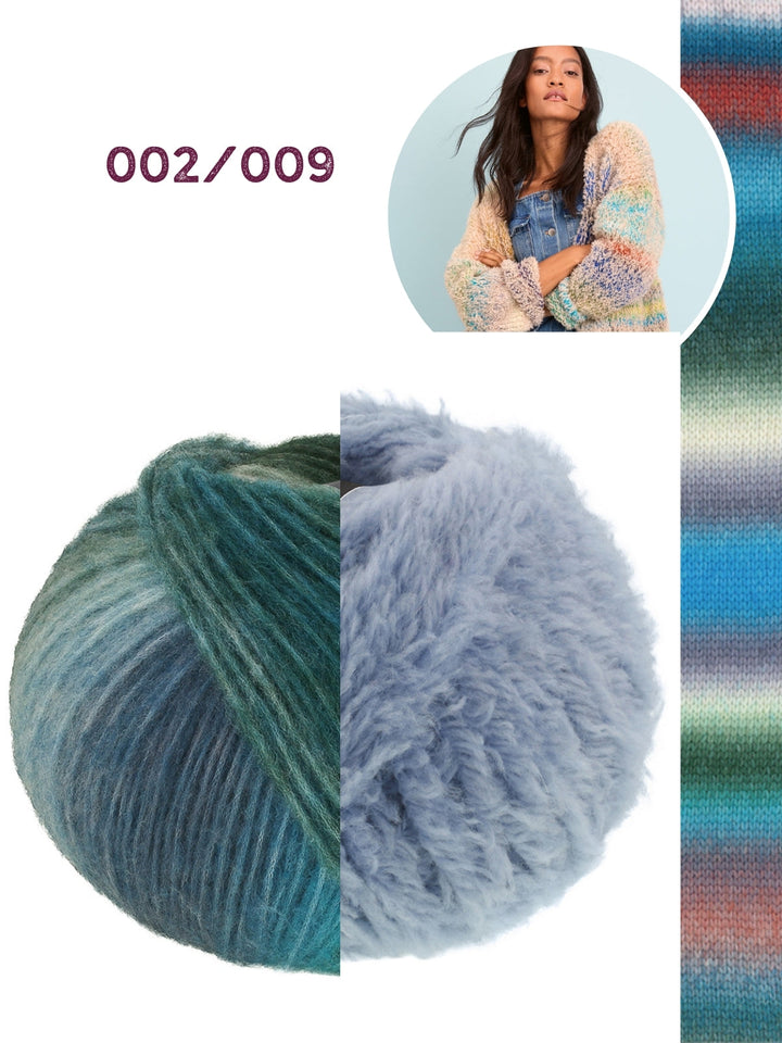 Strickpaket Candy Pelliccia Cardigan