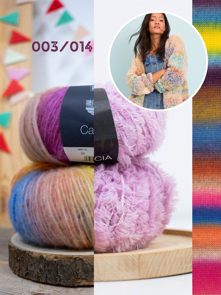 Strickpaket Candy Pelliccia Cardigan