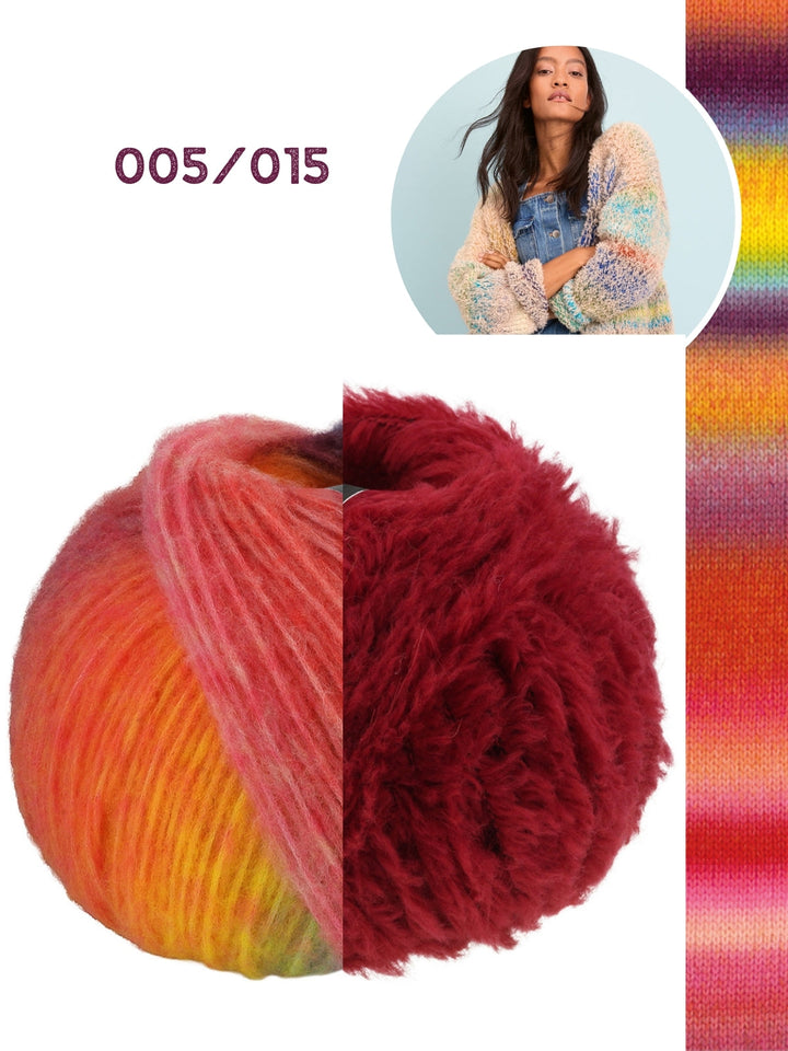 Strickpaket Candy Pelliccia Cardigan
