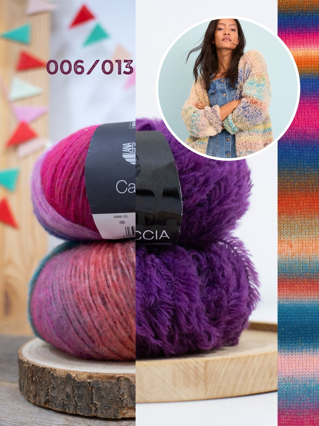 Strickpaket Candy Pelliccia Cardigan