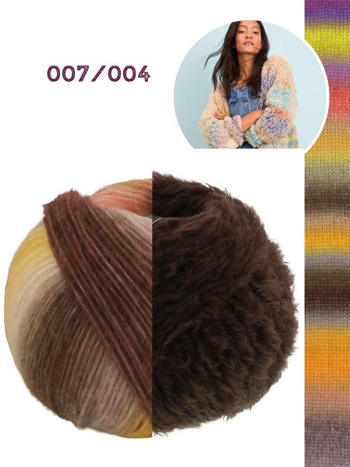 Strickpaket Candy Pelliccia Cardigan