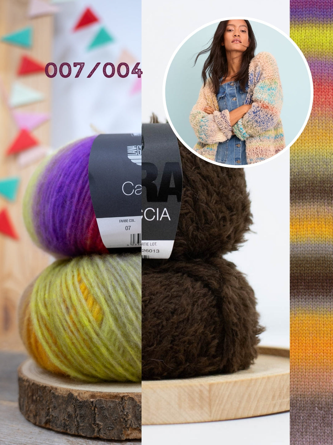 Strickpaket Candy Pelliccia Cardigan