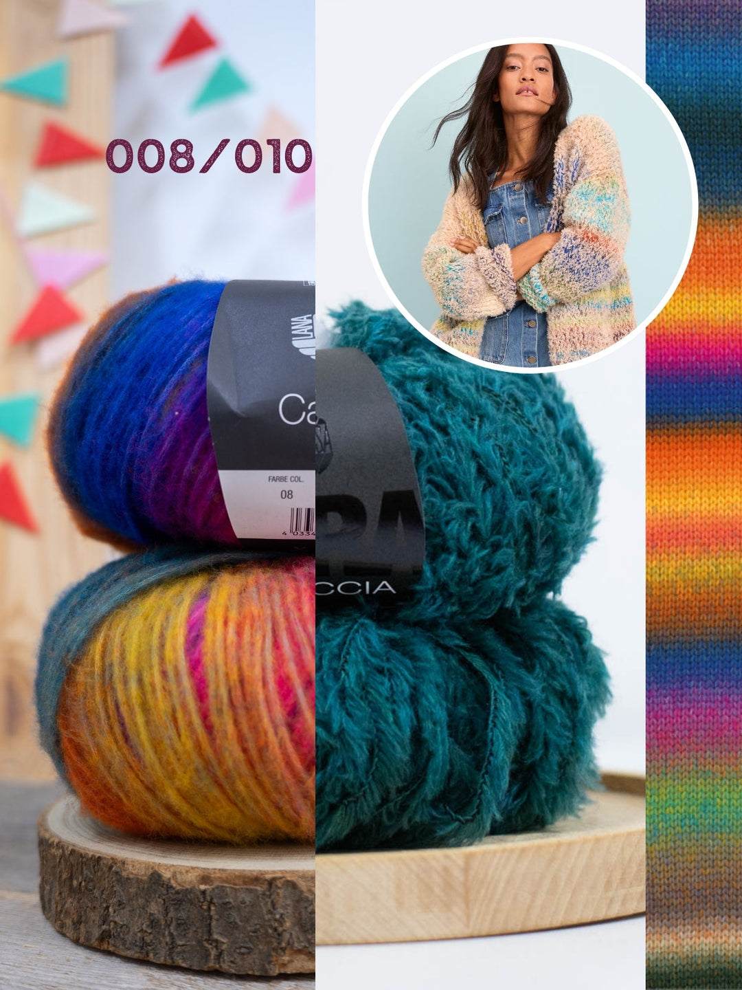 Strickpaket Candy Pelliccia Cardigan