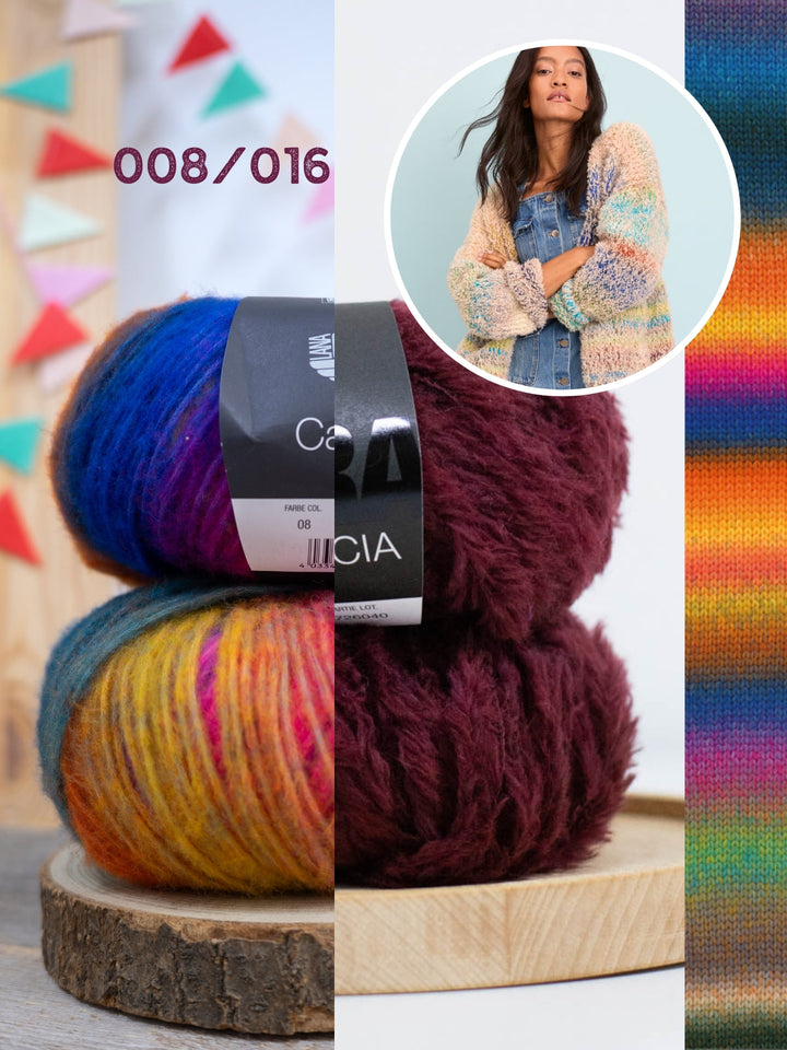 Strickpaket Candy Pelliccia Cardigan