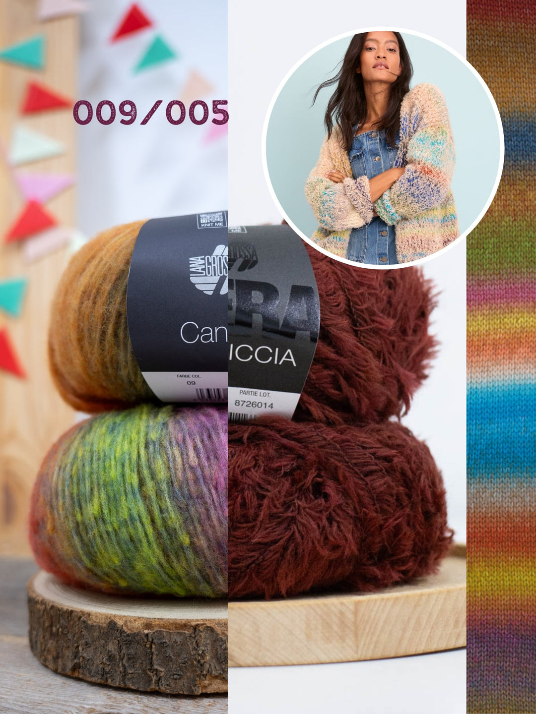 Strickpaket Candy Pelliccia Cardigan