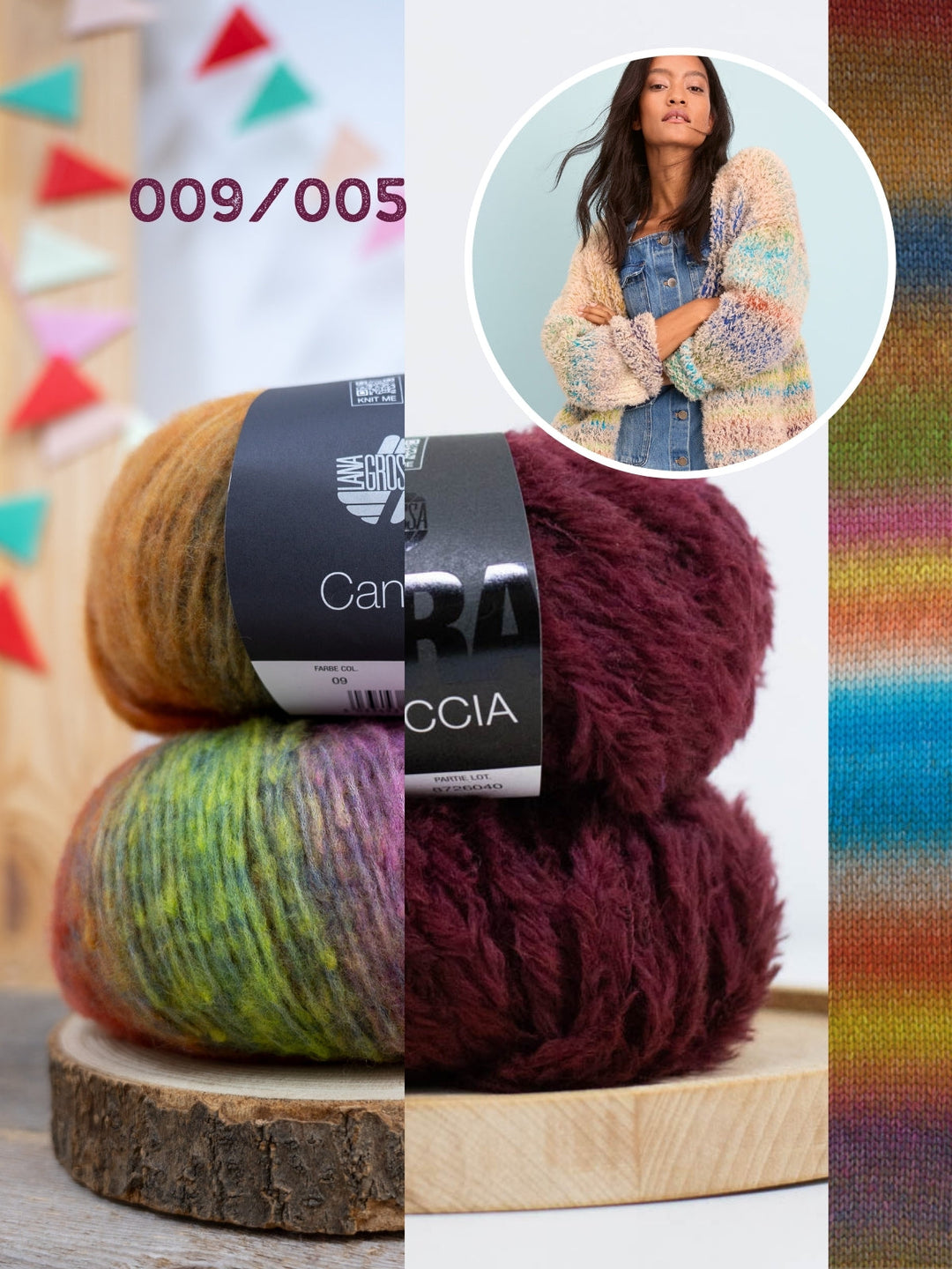 Strickpaket Candy Pelliccia Cardigan