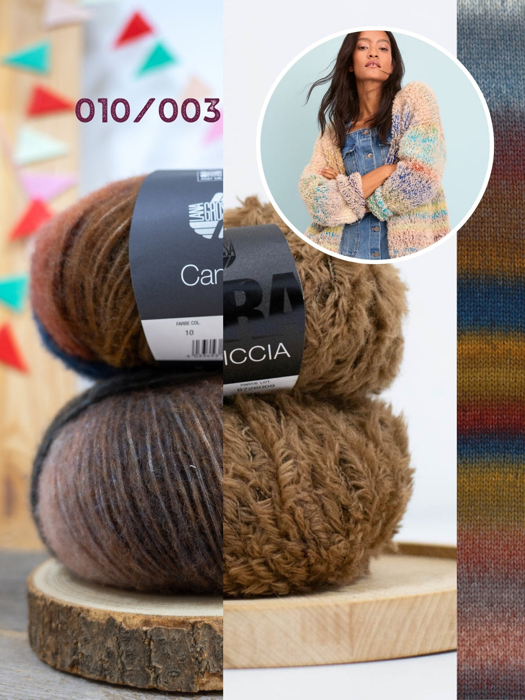 Strickpaket Candy Pelliccia Cardigan
