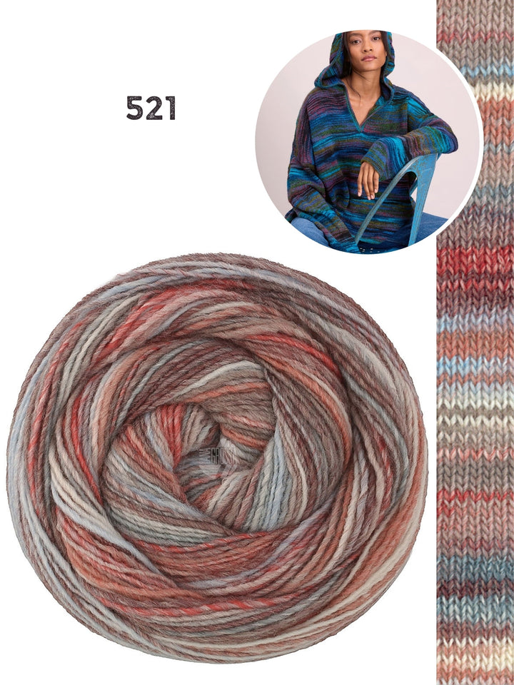 Strickpaket Gomitolo Disegno Oversized Hoodie