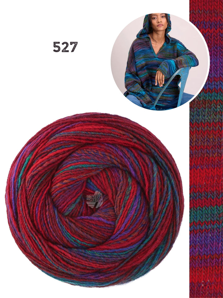 Strickpaket Gomitolo Disegno Oversized Hoodie