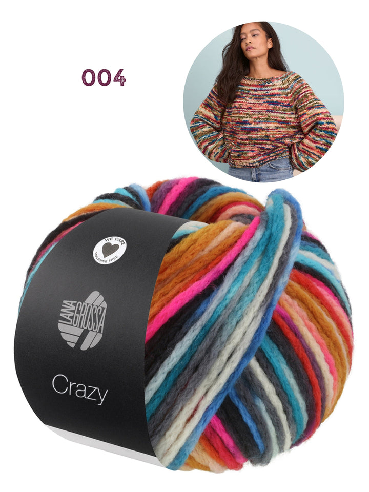 Strickpaket Crazy Pullover