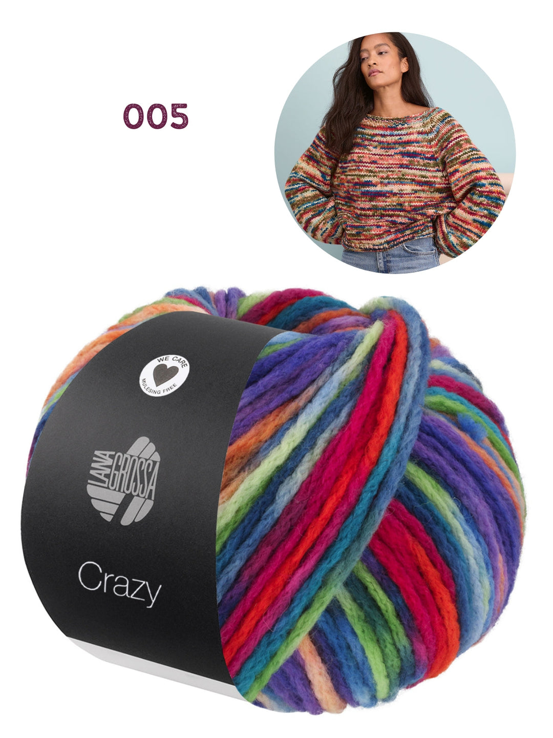 Strickpaket Crazy Pullover