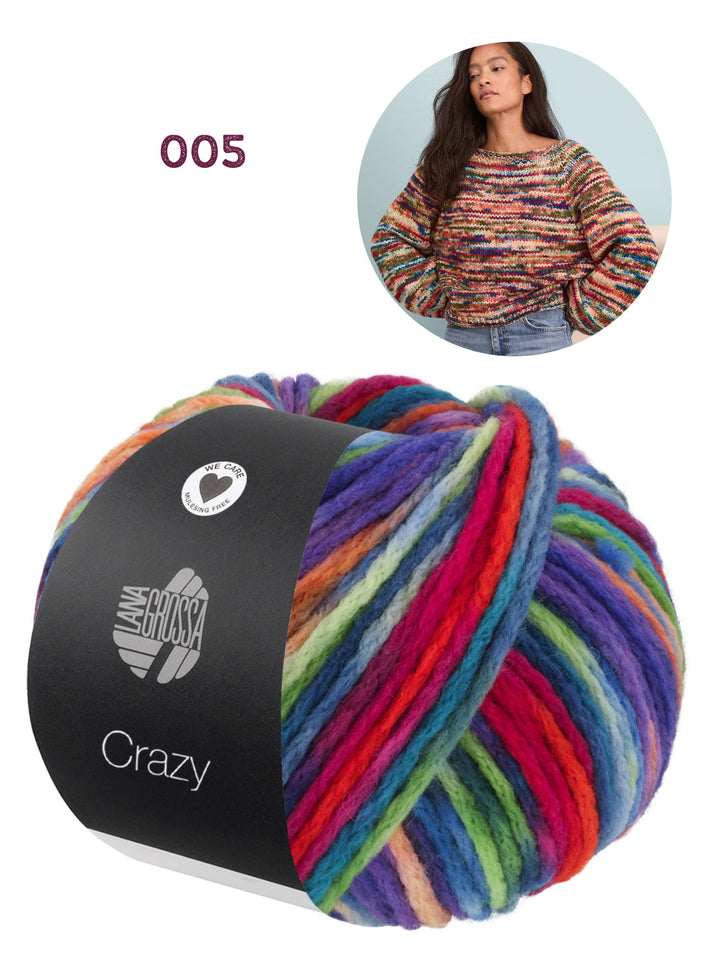 Strickpaket Crazy Pullover