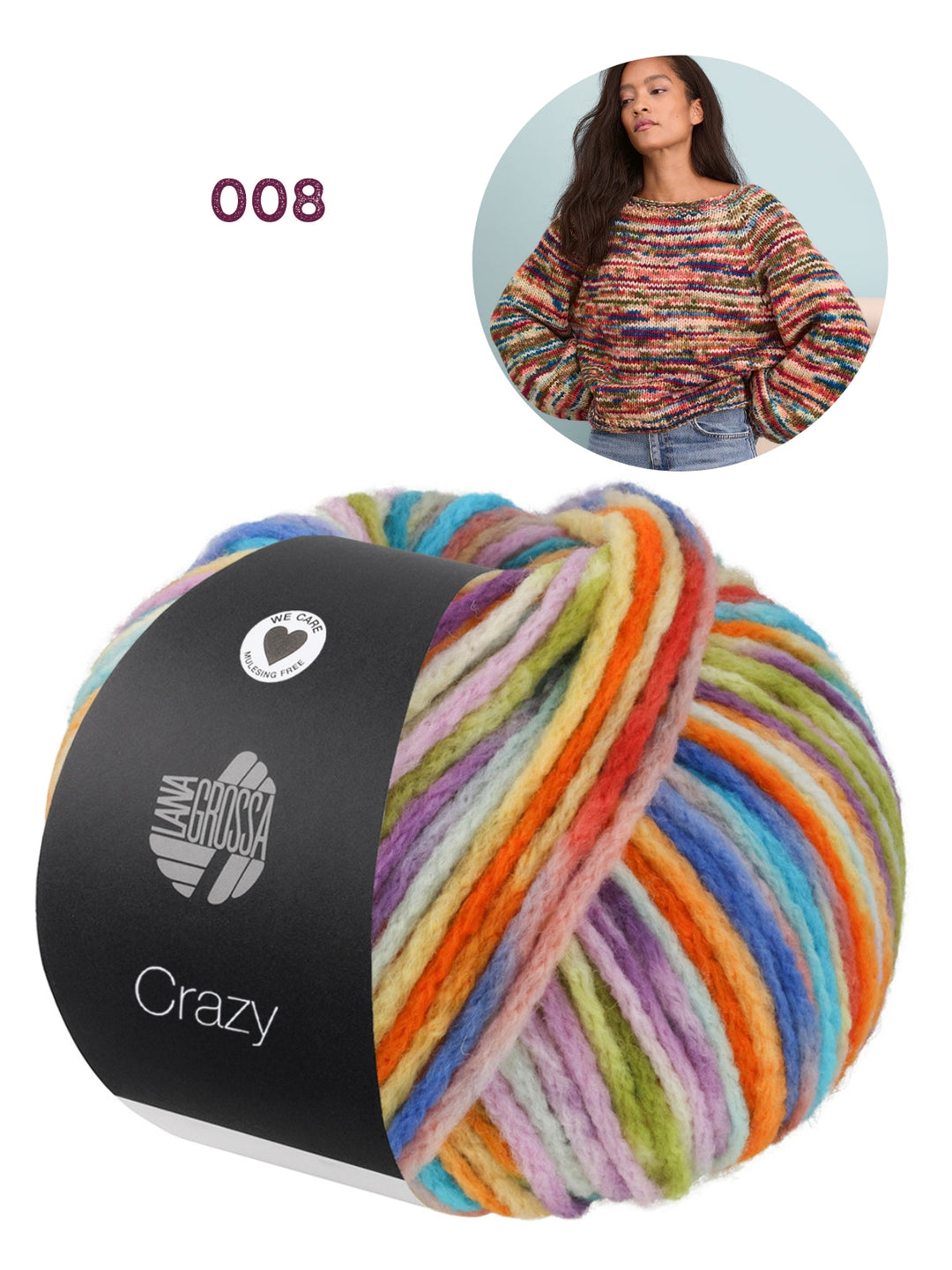 Strickpaket Crazy Pullover