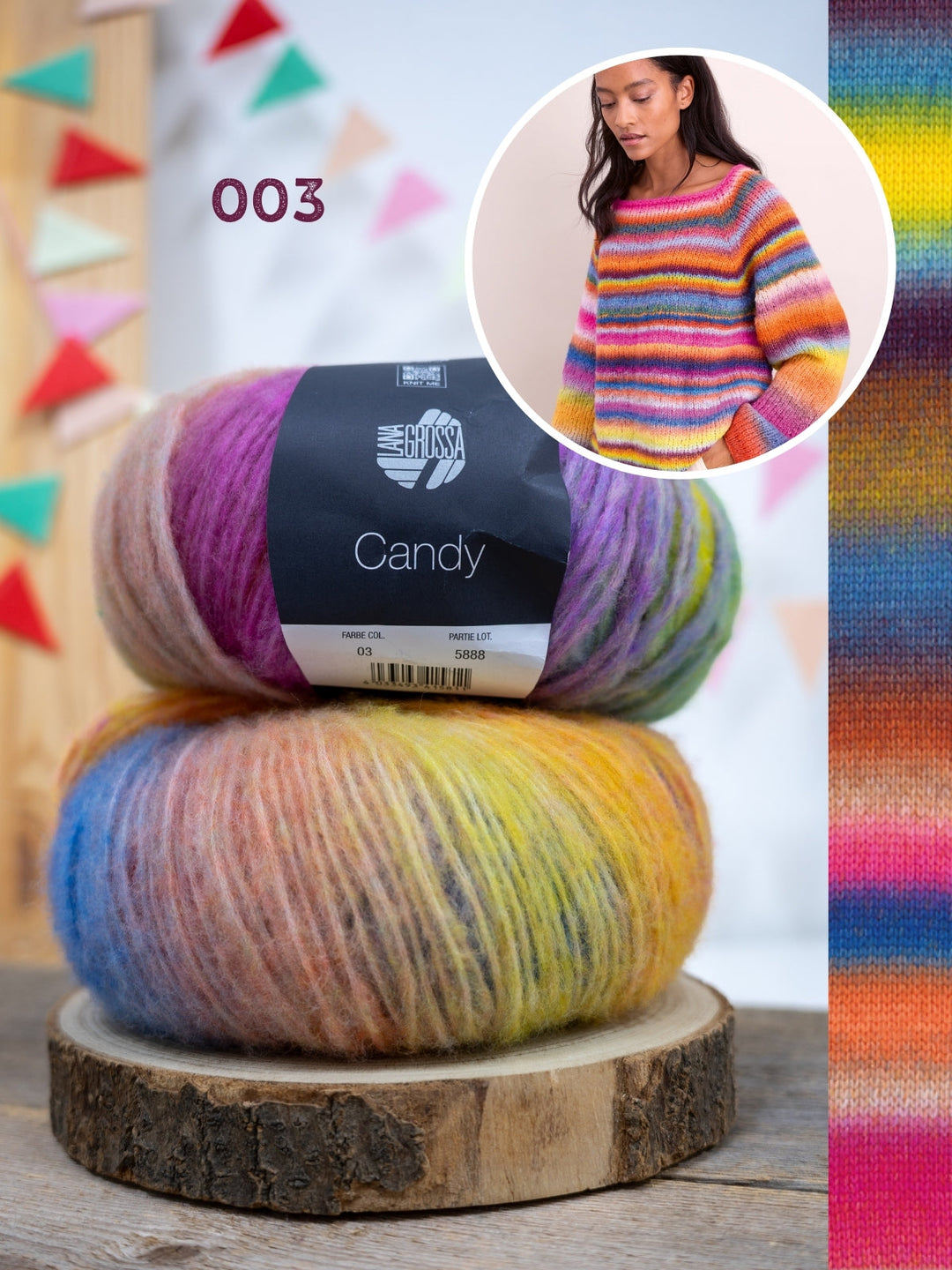 Strickpaket Candy Raglanpullover