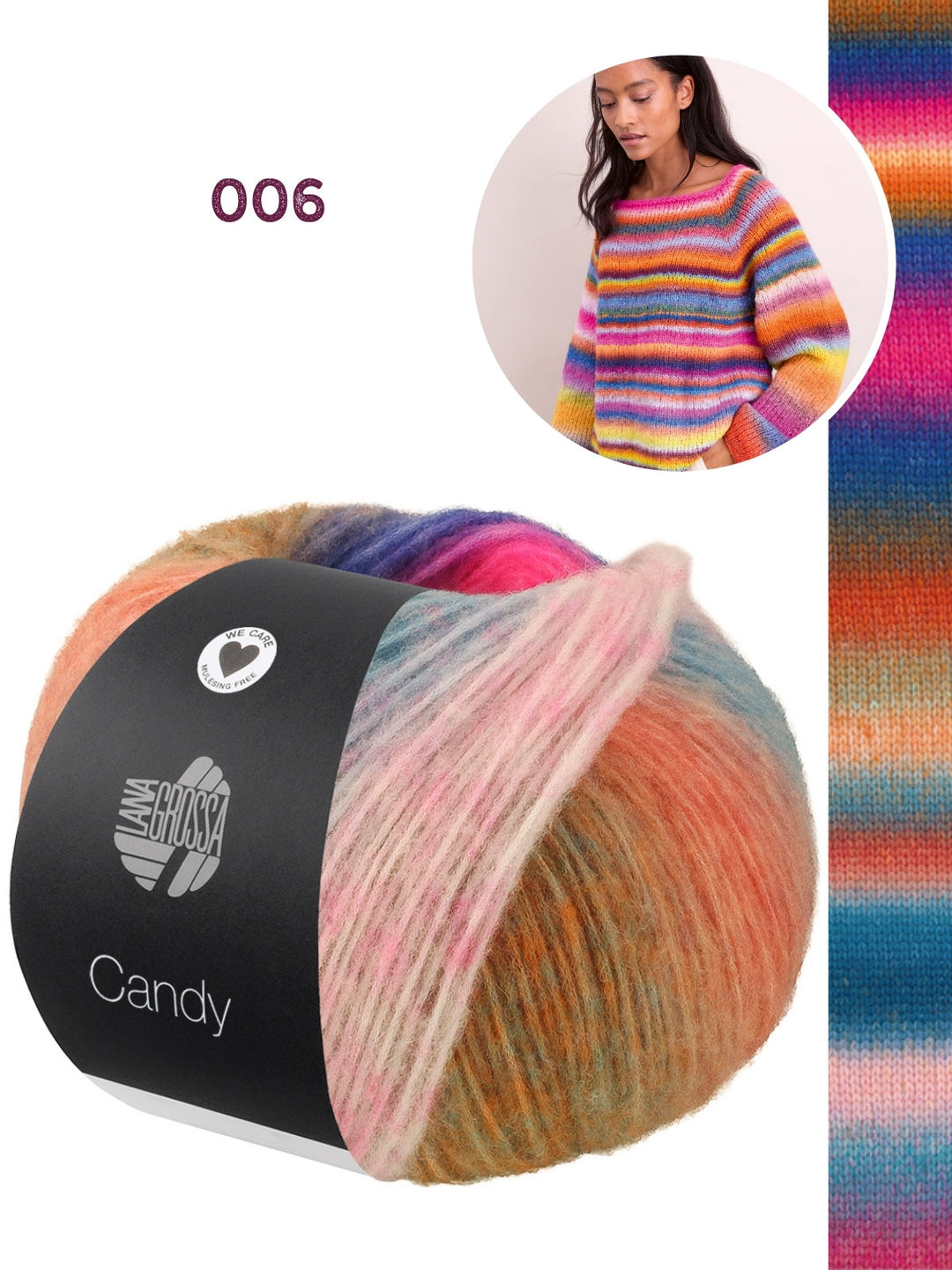 Strickpaket Candy Raglanpullover