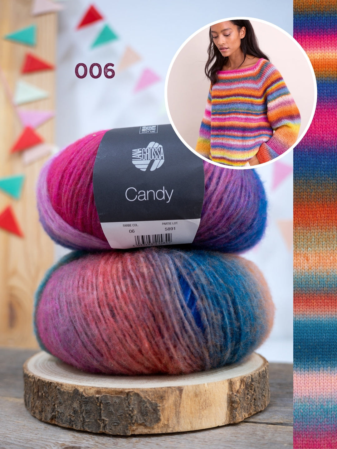 Strickpaket Candy Raglanpullover
