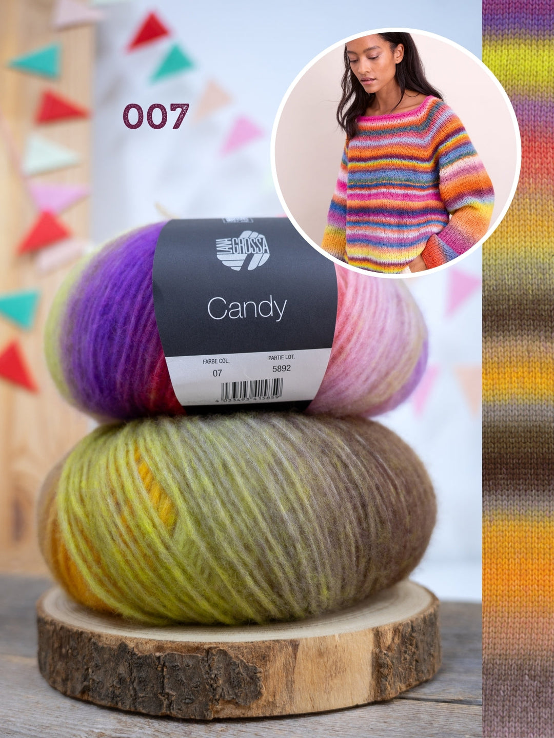Strickpaket Candy Raglanpullover