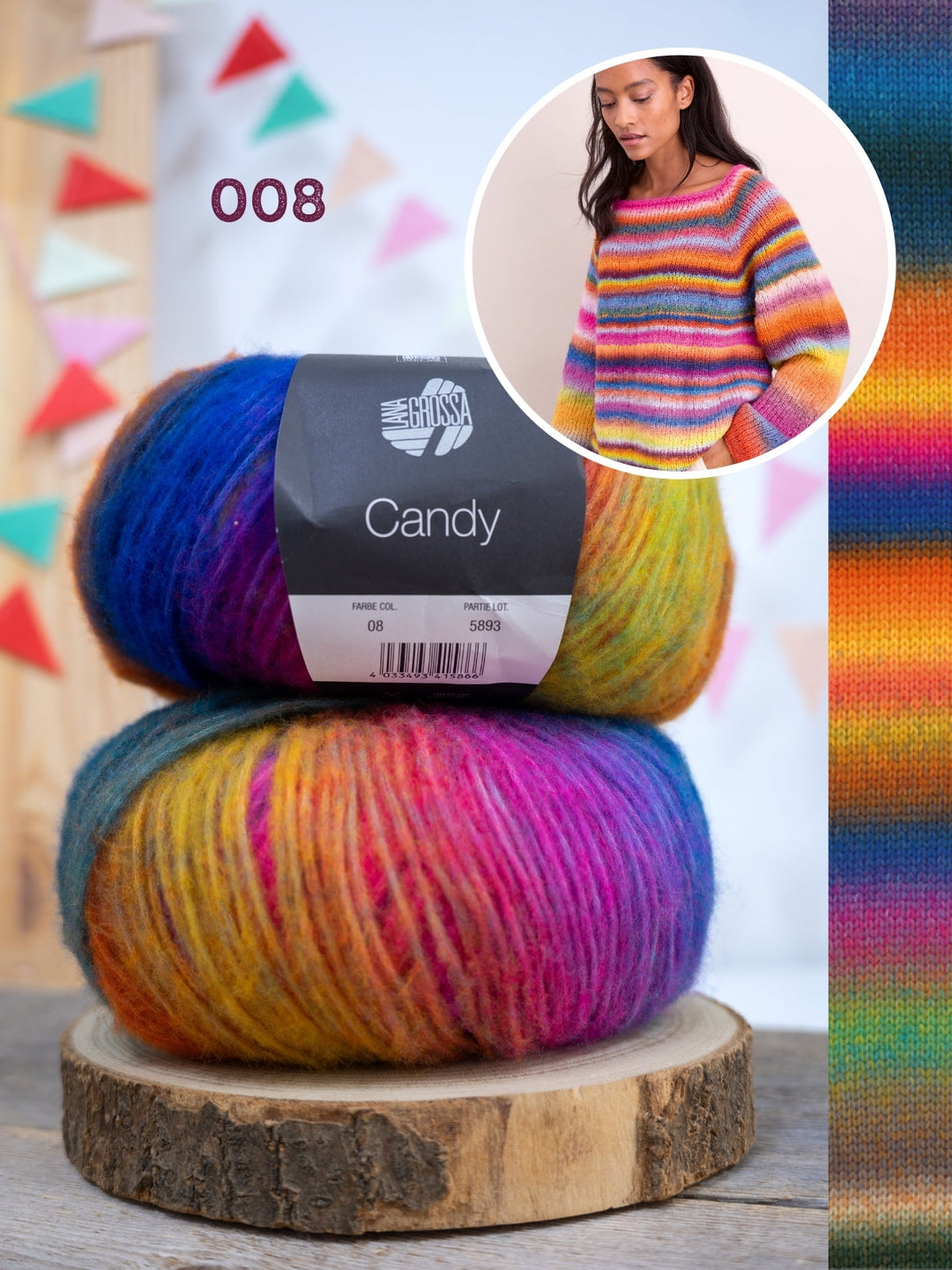 Strickpaket Candy Raglanpullover