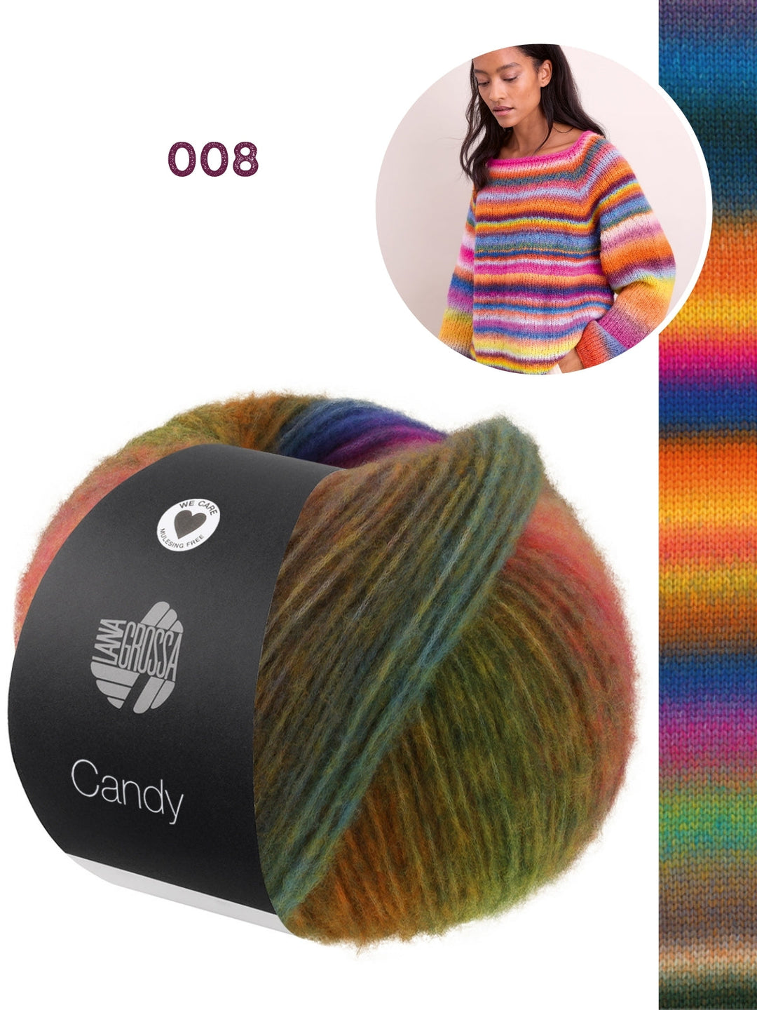 Strickpaket Candy Raglanpullover