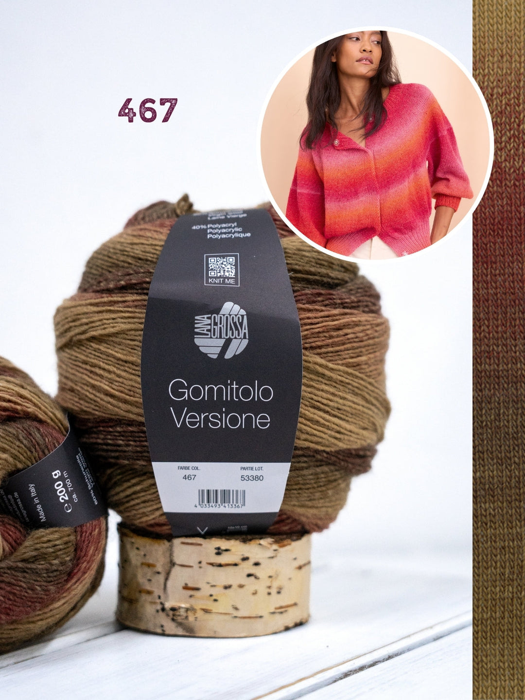 Strickpaket Gomitolo Versione Jacke