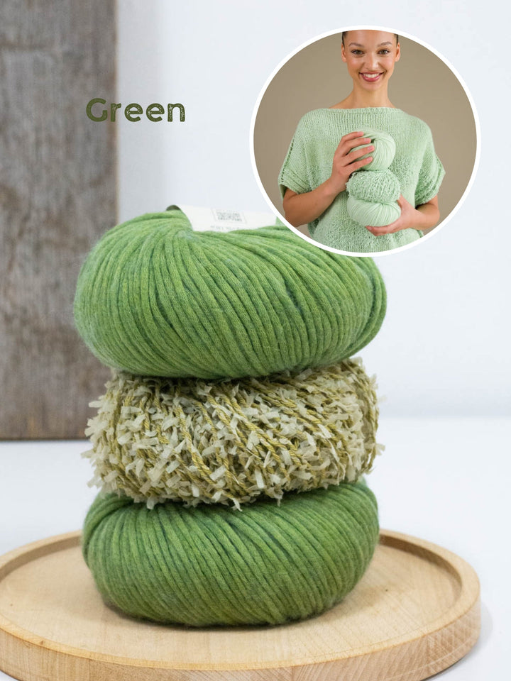 Strickpaket Mare shirt - Summer Softness &amp; Frizzante - Tanja Steinbach