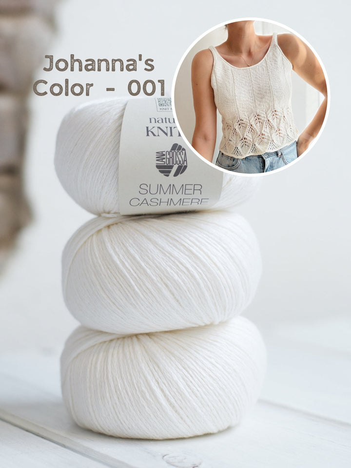 Strickpaket Electrine Top - Kolibri by Johanna