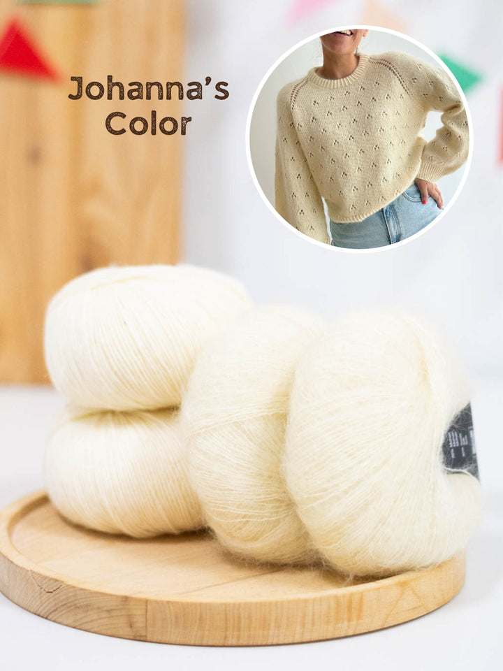 Strickpaket Lillie Sweater - Kolibri by Johanna