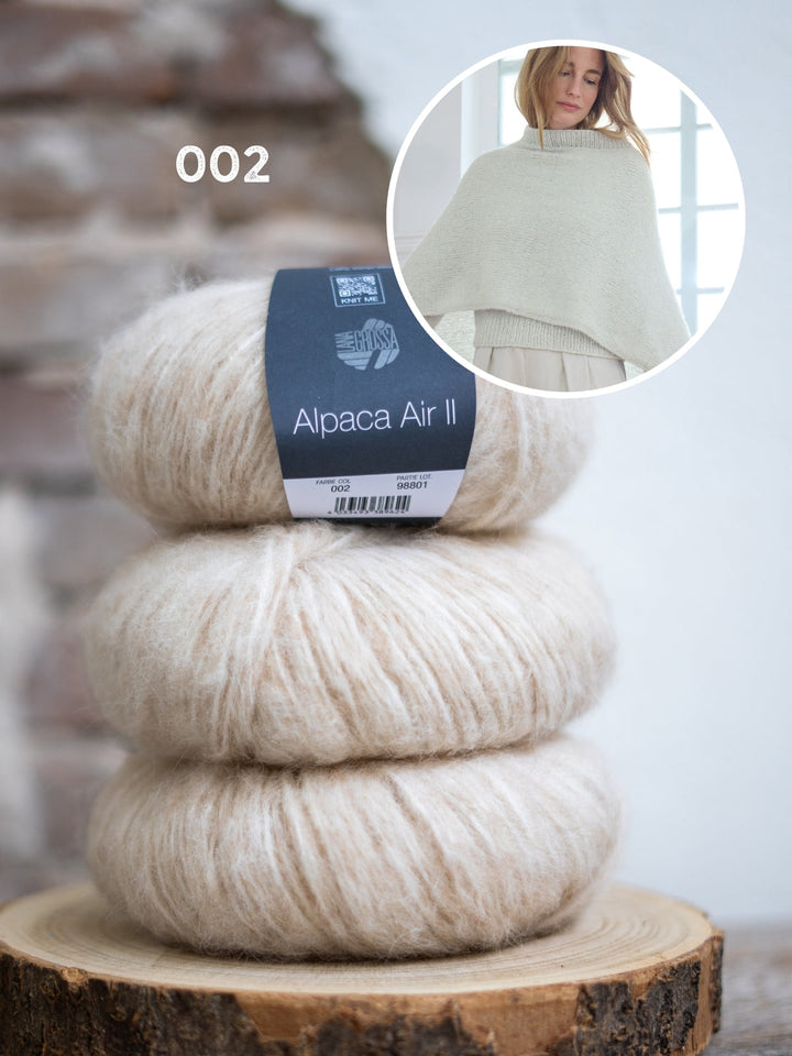 Strickpaket Alpaca Air II Poncho