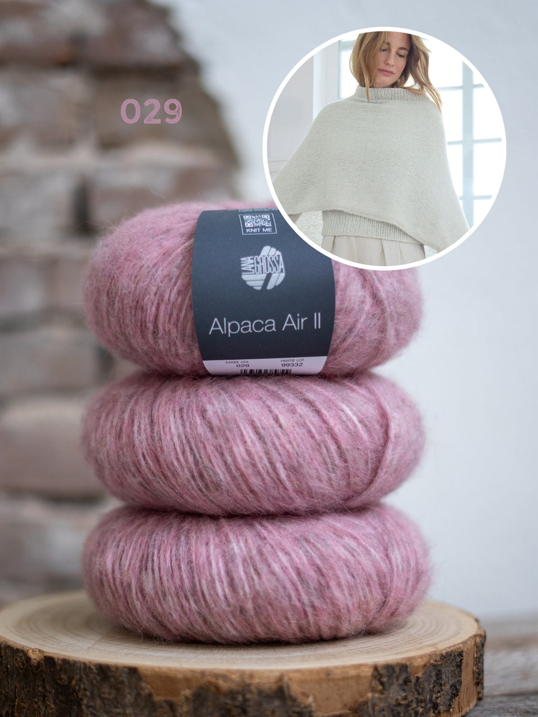 Strickpaket Alpaca Air II Poncho