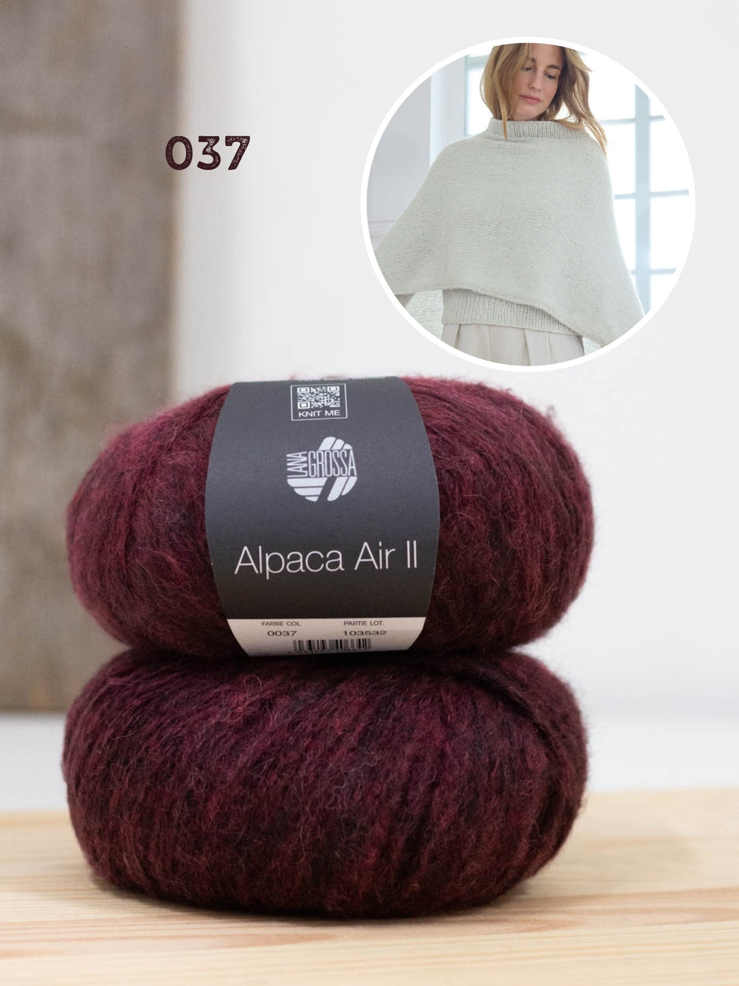 Strickpaket Alpaca Air II Poncho