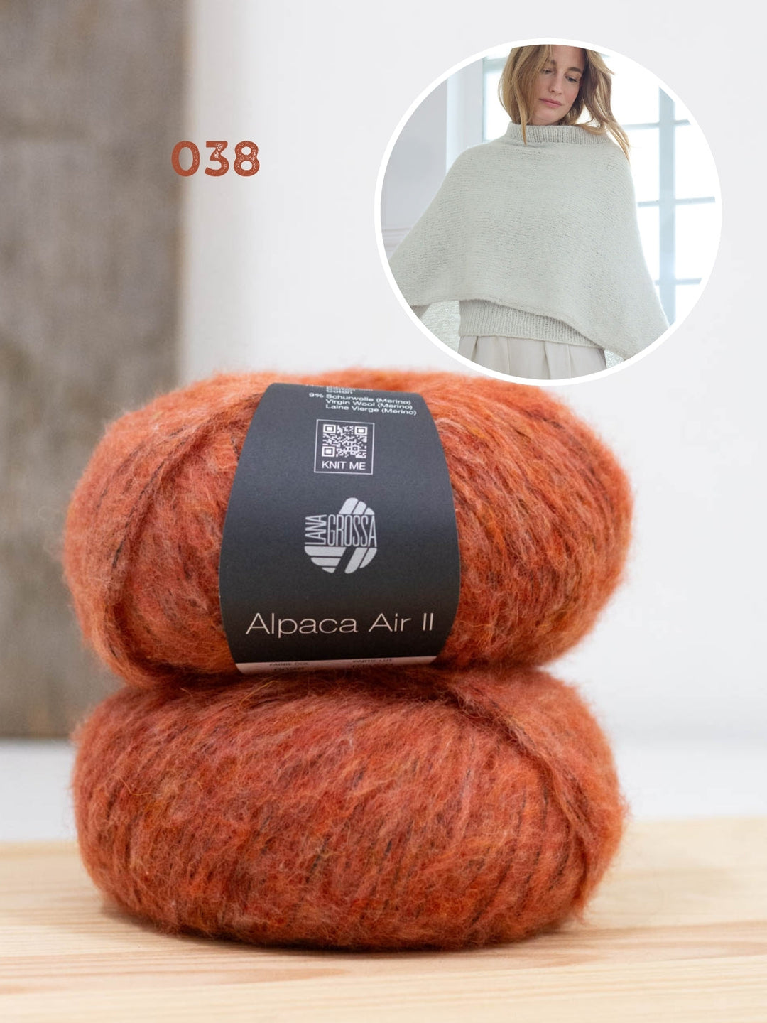 Strickpaket Alpaca Air II Poncho