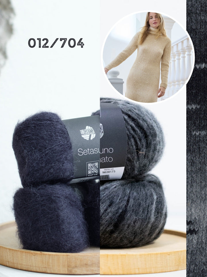 Strickpaket Ecopuno Sfumato Setasuri Kleid
