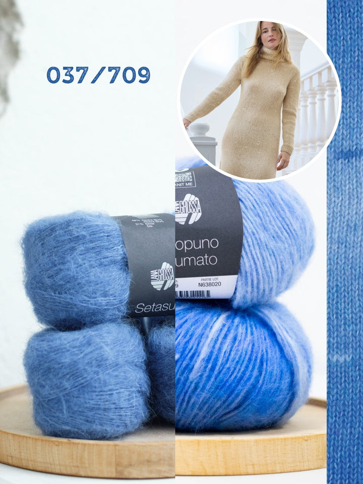 Strickpaket Ecopuno Sfumato Setasuri Kleid