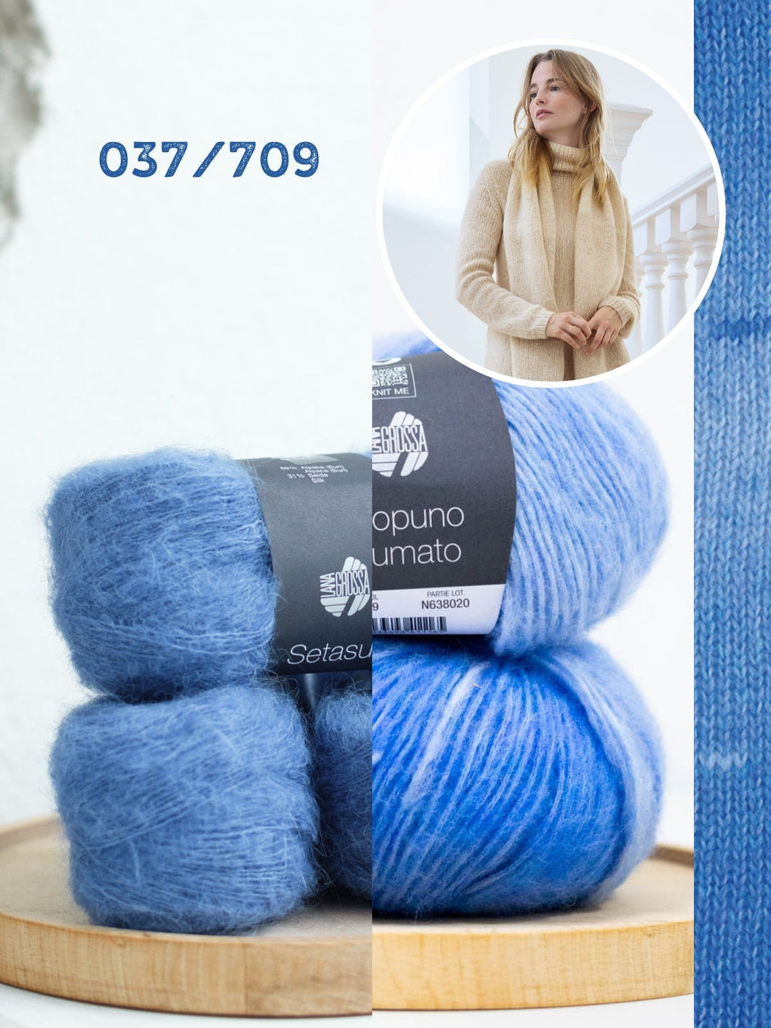 Strickpaket Ecopuno Sfumato Setasuri Schal